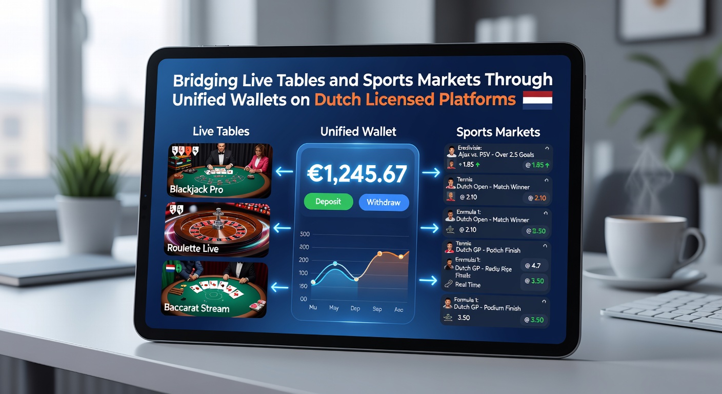 Speler die live blackjack en een voetbalwedstrijd beheert via één wallet op een mobiel Nederlands platform