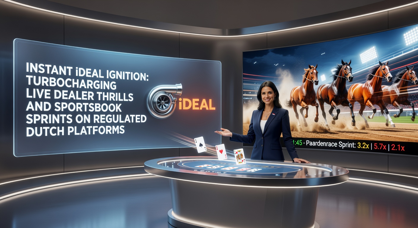 Schermafbeelding van een snelle iDEAL storting die leidt naar een live dealer blackjack tafel op een Nederlands casino platform, met klok die seconden toont voor instant activering