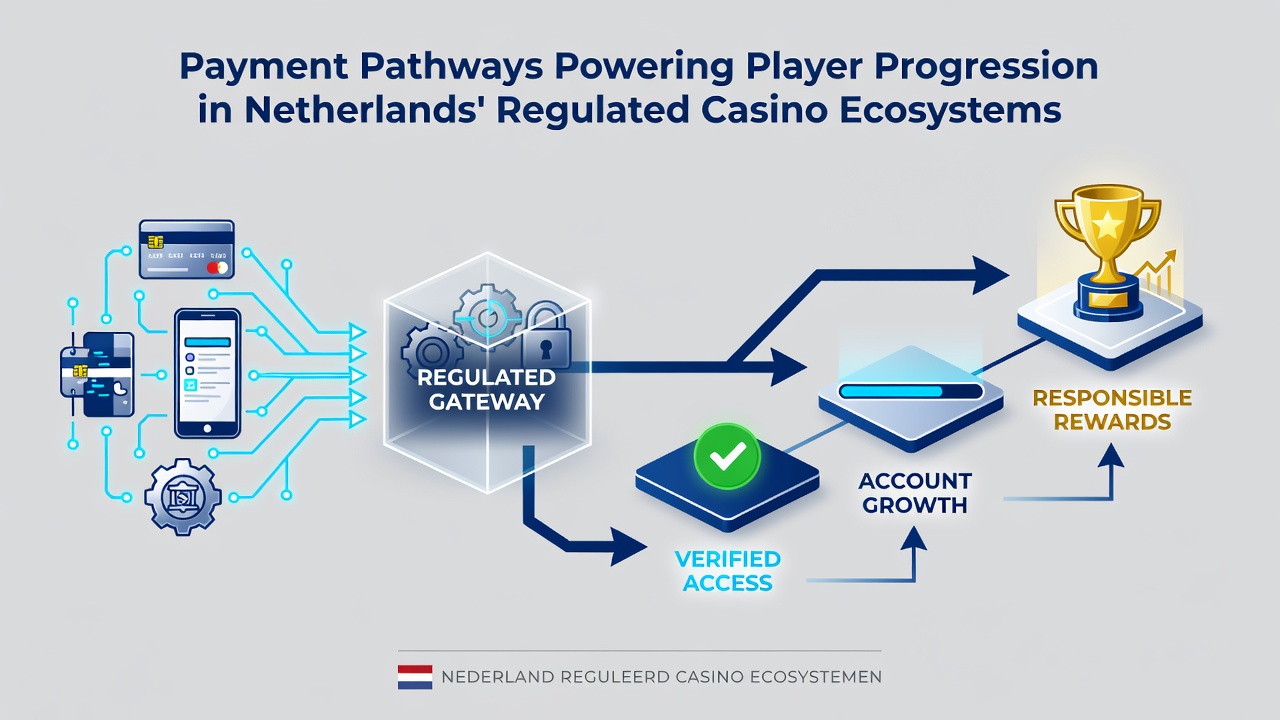 Grafiek van betalingsstromen en spelersgroei in gereguleerde Nederlandse casino-ecosystemen