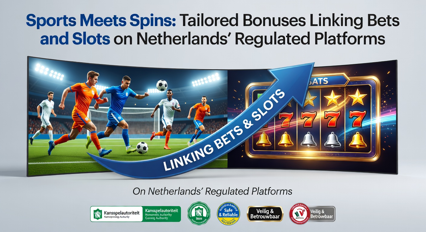 Schermafbeelding van een hybride bonusaanbod waarbij sportweddenschappen en slotmachines naadloos worden gekoppeld op een Nederlands online casino platform, met promoties die spelers belonen voor het combineren van beide speltypen