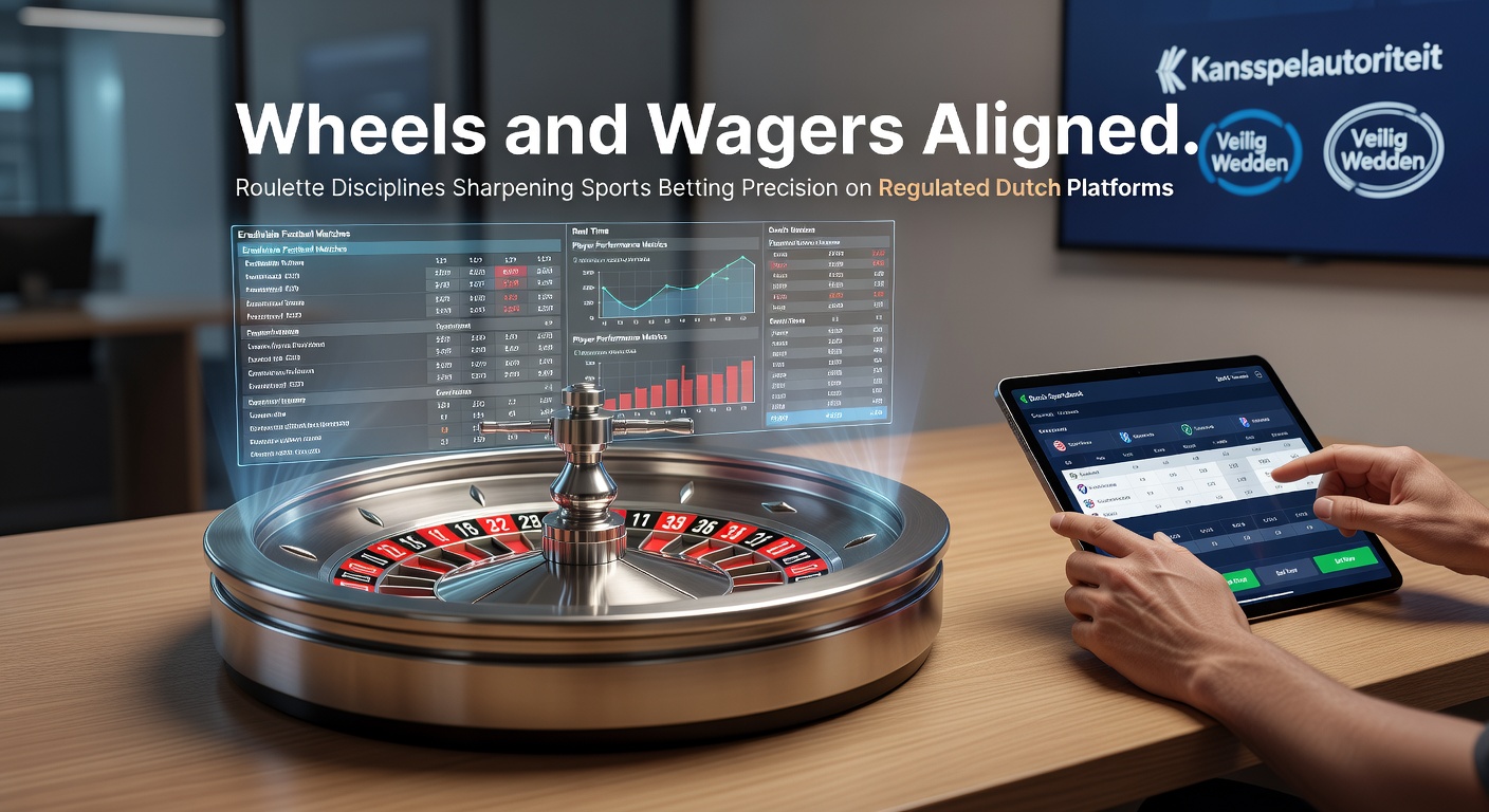 Roulettewiel en sportweddenschapsschermen naast elkaar op een Nederlands online casino platform, symboliserend de overlap in strategieën