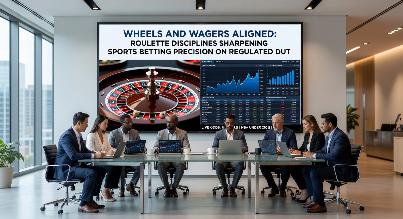 Grafiek met overlappende curves van roulette-uitkomsten en sportweddenschapodds, illustrerend probabilistische strategieën op een digitaal platform